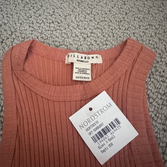 Billabong Nordstrom Orange High Neck Tank Top Size XS - Picture 3 of 5